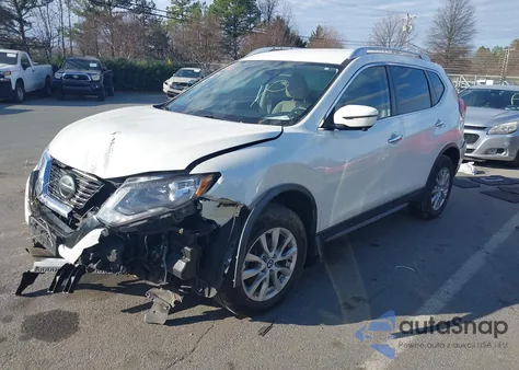 2018 Nissan Rogue Sv из США, поврежденный, VIN KNMAT2MVXJP557388